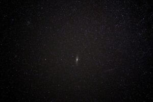 A bright star against a starry background