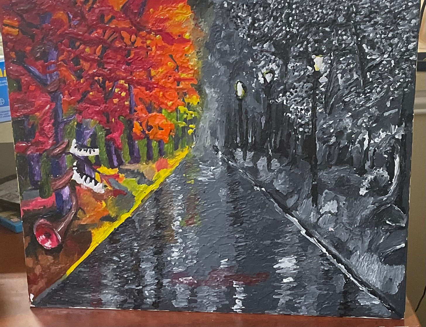 a melted crayon rendition of AJR's album cover for OK ORCHESTRA. a melted crayon rendition of AJR's album cover for OK ORCHESTRA.
