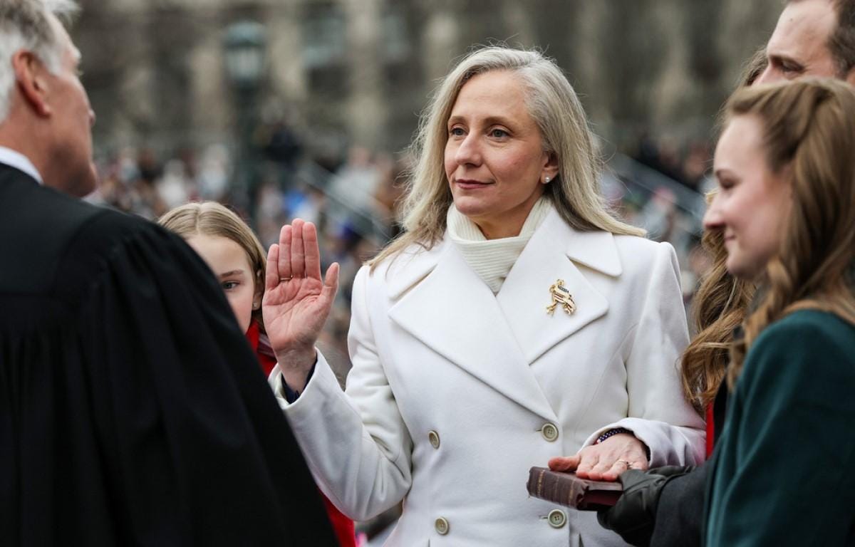 Abigail Spanberger sworn in as Virginia's first female governor - Cville Right Now Abigail Spanberger sworn in as Virginia's first female governor - Cville Right Now