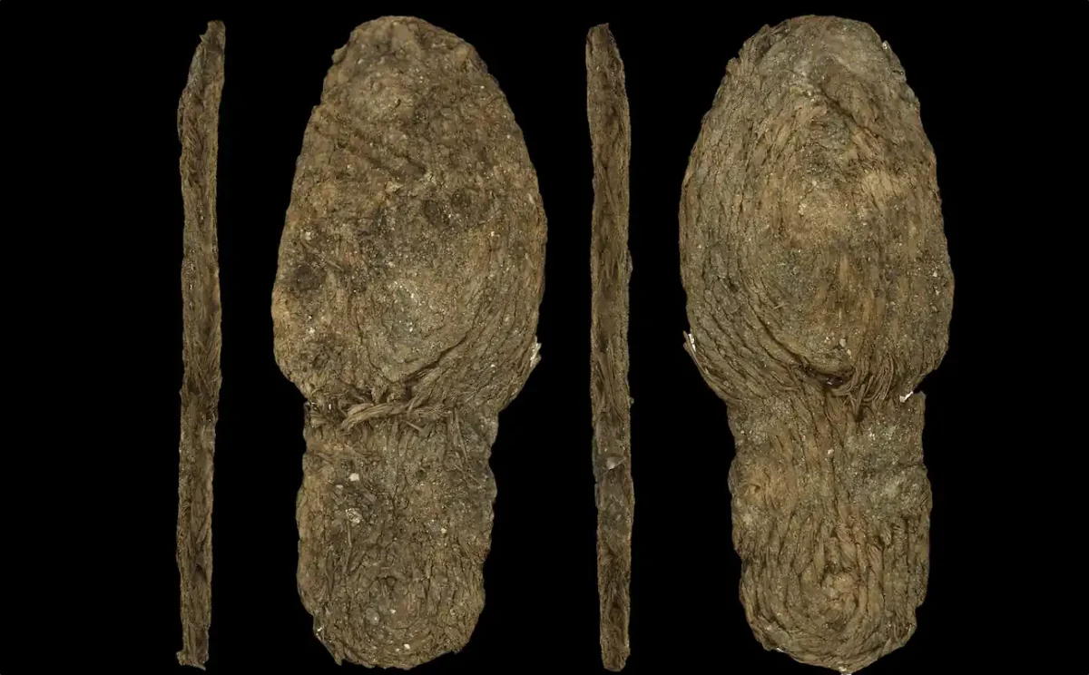 Iron Age esparto footwear unearthed at Riotinto. Credit: University of Granada. Iron Age esparto footwear unearthed at Riotinto. Credit: University of Granada.