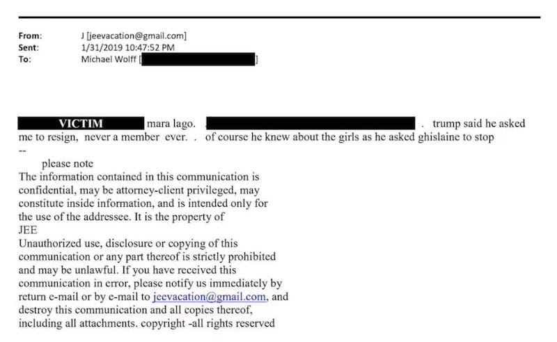 Jeffrey Epstein emails