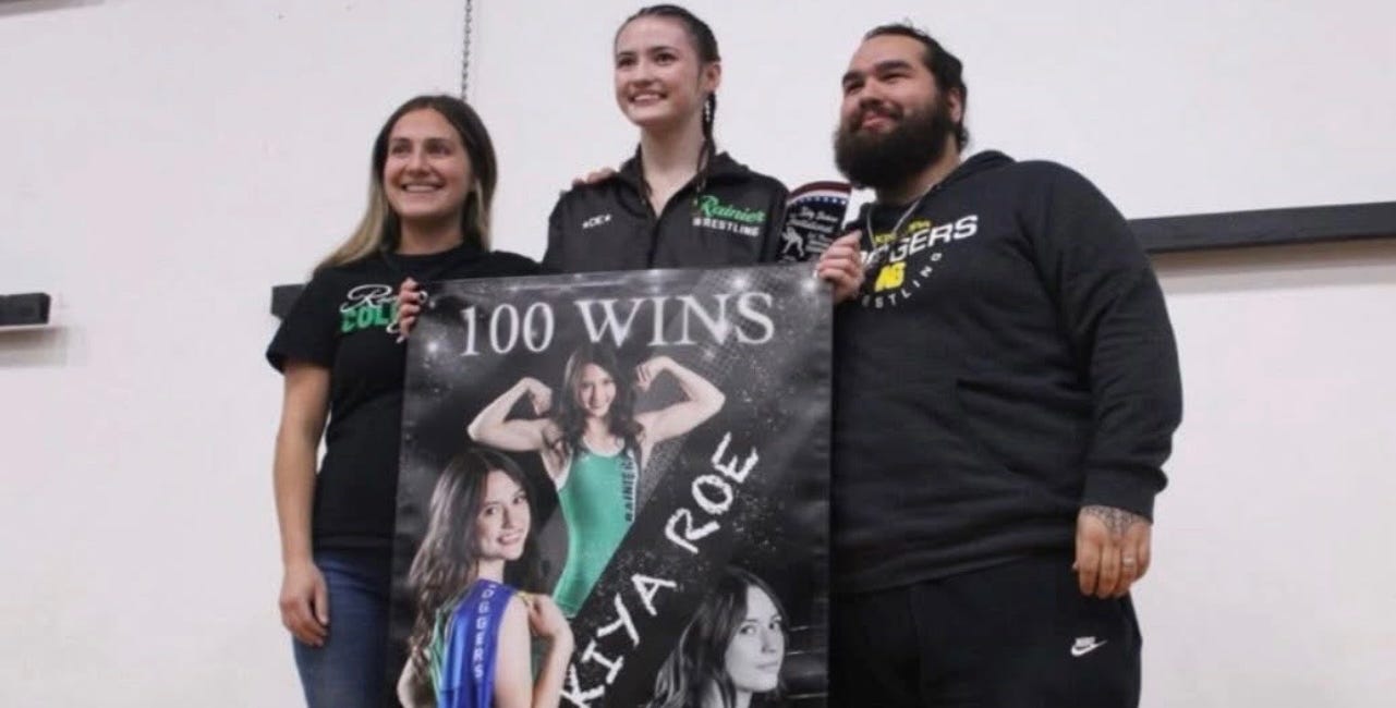 Winter Sports Roundup: Roe reps for Rainier wrestling at Kelly Bledose Invitational