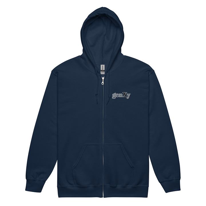 Embroidered genXy Unisex Heavy Zip Hoodie — Starts at $42