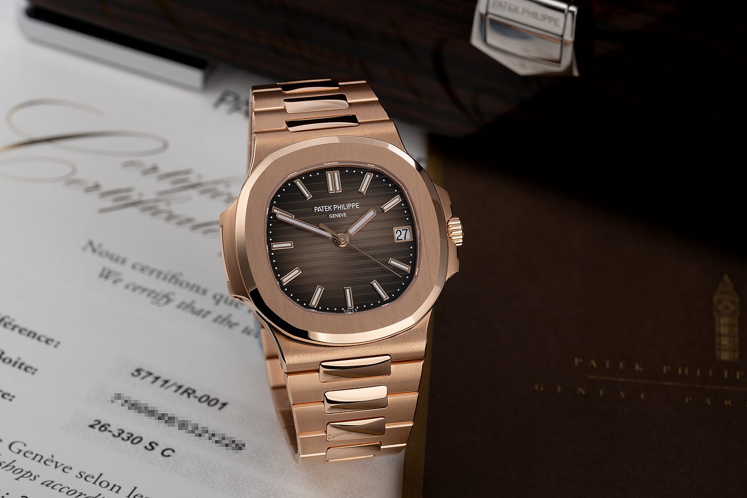 Patek Philippe Nautilus Rose Gold 5711 1r 001 Tailored , Patek Philippe  Nautilus Two Tone Blue