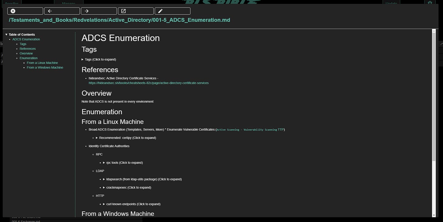 Viewing a Page