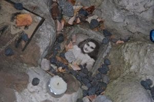 photo of Anne Frank at the children's memorial at the Jewish cemetery in Warsaw, Poland photo of Anne Frank at the children's memorial at the Jewish cemetery in Warsaw, Poland