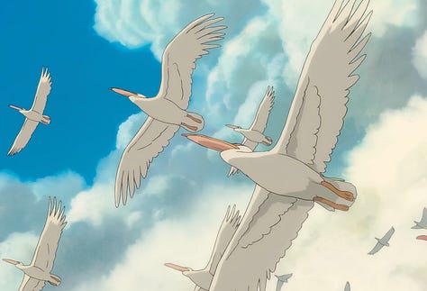 Still from The Boy and the Heron