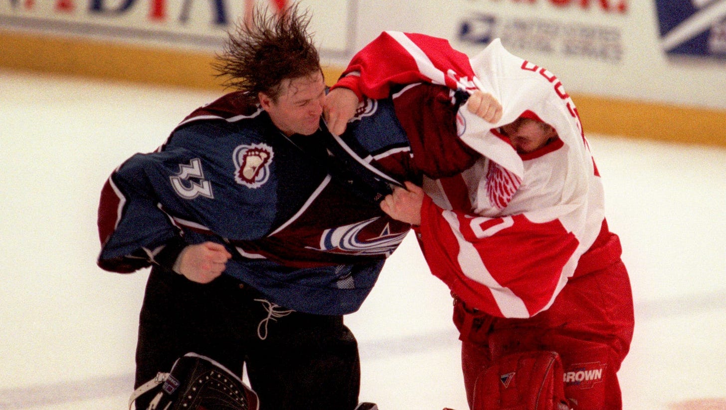 Recalling bitter rivalry between Red Wings, Avalanche