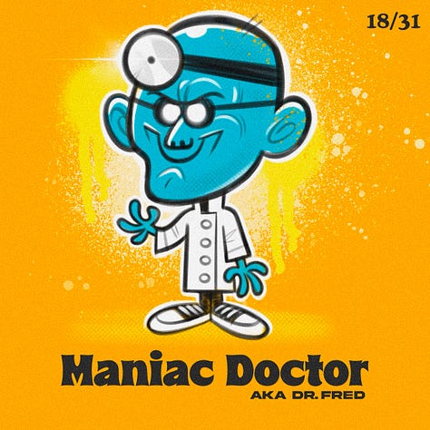 Spooky Kiddos are my custom character creations. They're kids dressed up in they're spookiest costumes. I drew one everyday for the entire month of October.