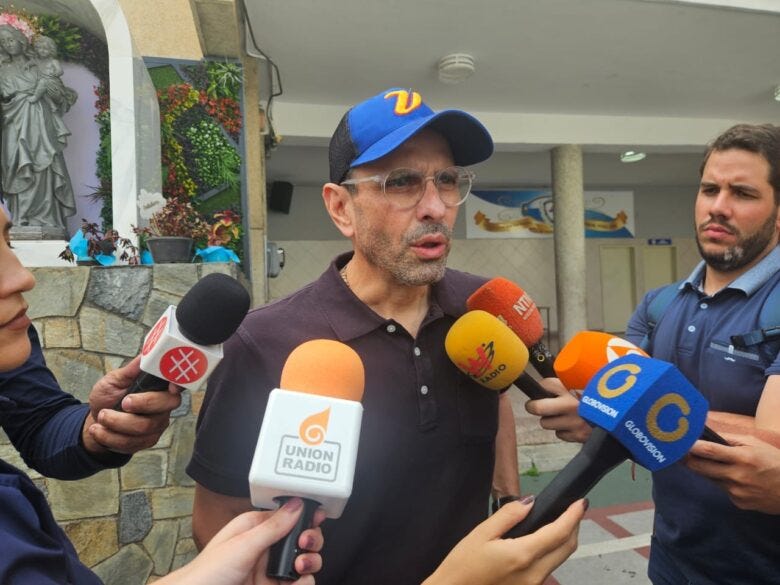 Capriles dice que tras elecciones hay que abrir canales de negociación y reconstruir a la oposición Capriles dice que tras elecciones hay que abrir canales de negociación y reconstruir a la oposición