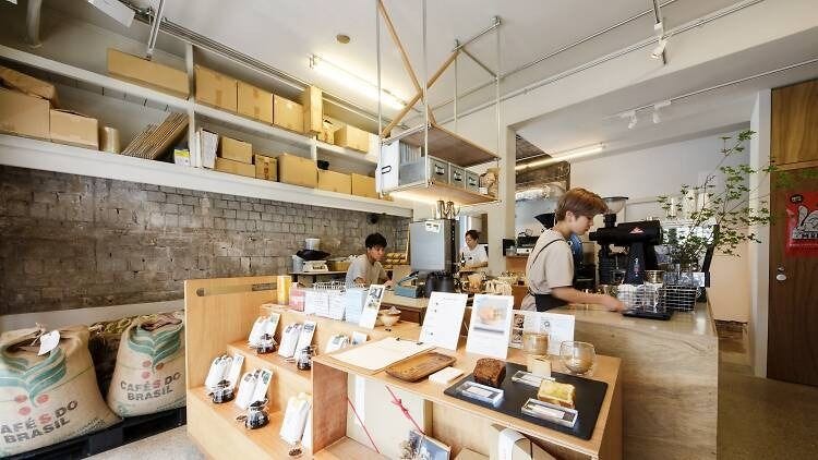 Interior of Coffee Wrights Kuramae in Tokyo Interior of Coffee Wrights Kuramae in Tokyo