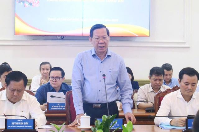 Chủ tịch UBND TP.HCM Phan Văn Mãi phát biểu tại buổi làm việc - Ảnh: VGP/Vũ Phong. Chủ tịch UBND TP.HCM Phan Văn Mãi phát biểu tại buổi làm việc - Ảnh: VGP/Vũ Phong.