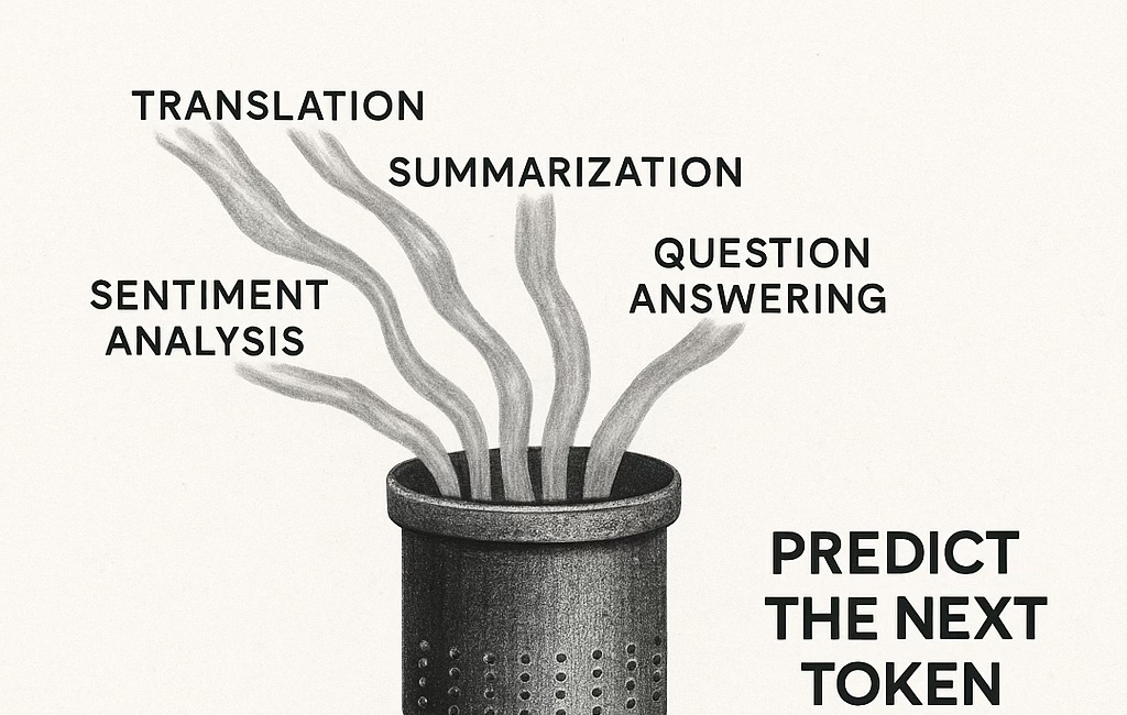 Universality: Language, LLMs, and the Power of One Primitive