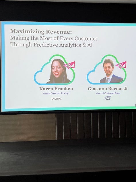 Karen Franken from Piano and Giacomo Bernadi  from RCS Group