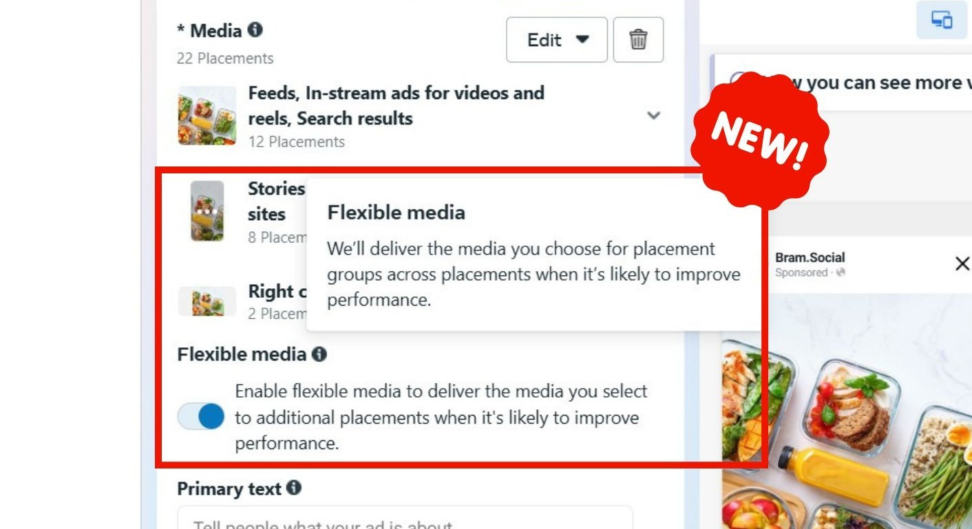 Meta Ads' New 'Flexible Media' Test