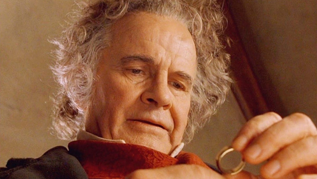 Bilbo Baggings stare at The Ring