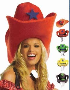 JUMBO FOAM BIG LARGE COWBOY 40 GALLON WESTERN OVERSIZED COSTUME HAT RED ...