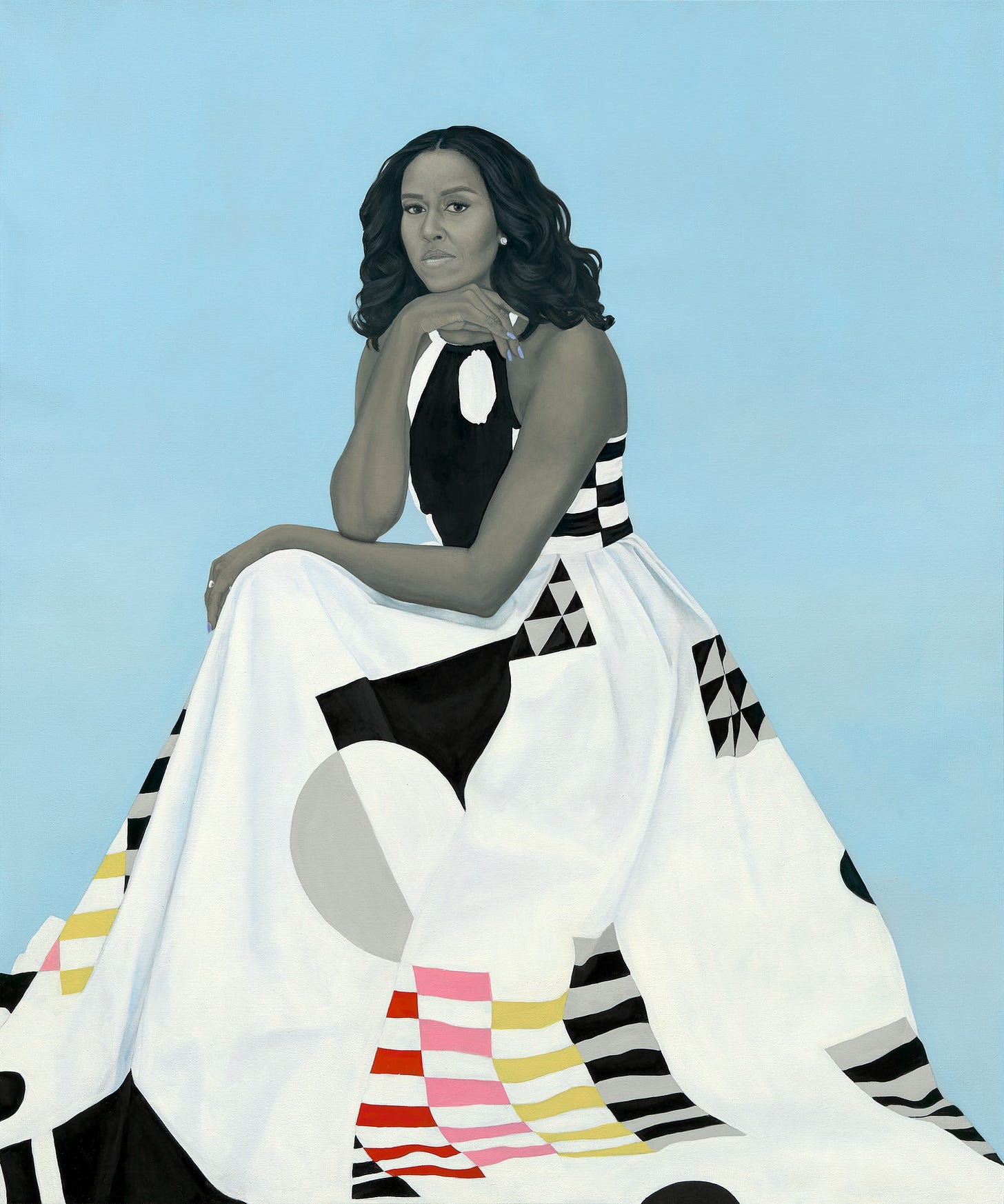 The Mystery of Amy Sherald's Portrait of Michelle Obama | The New Yorker