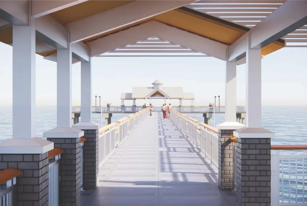 Ian’s Scar Starts Healing: Fort Myers Beach Pier rebuild moves forward after federal permit approval, years after Hurricane Ian. Ian’s Scar Starts Healing: Fort Myers Beach Pier rebuild moves forward after federal permit approval, years after Hurricane Ian.