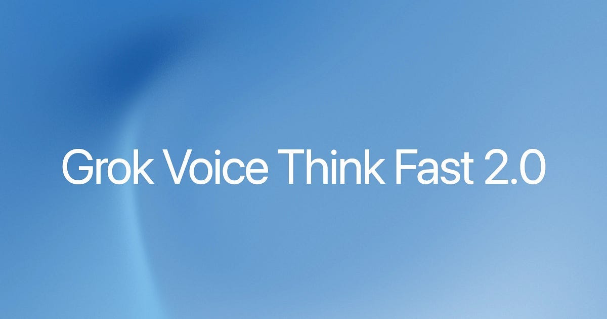 Grok Voice Think Fast 2.0: Voice Is Ascending as the Primary UI