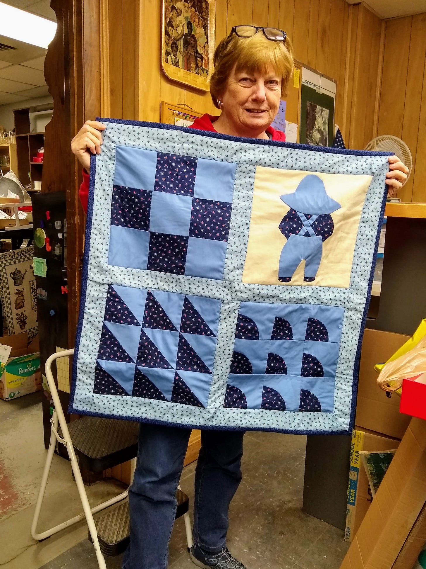 Joanne with quilt