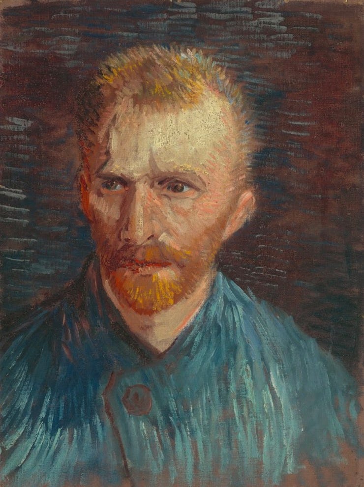 'Zelfportret' 1887 - olieverf op doek: Vincent van Gogh (herkomst: coll. Van Gogh Museum, Amsterdam - Vincent van Gogh Stichting). 'Zelfportret' 1887 - olieverf op doek: Vincent van Gogh (herkomst: coll. Van Gogh Museum, Amsterdam - Vincent van Gogh Stichting).