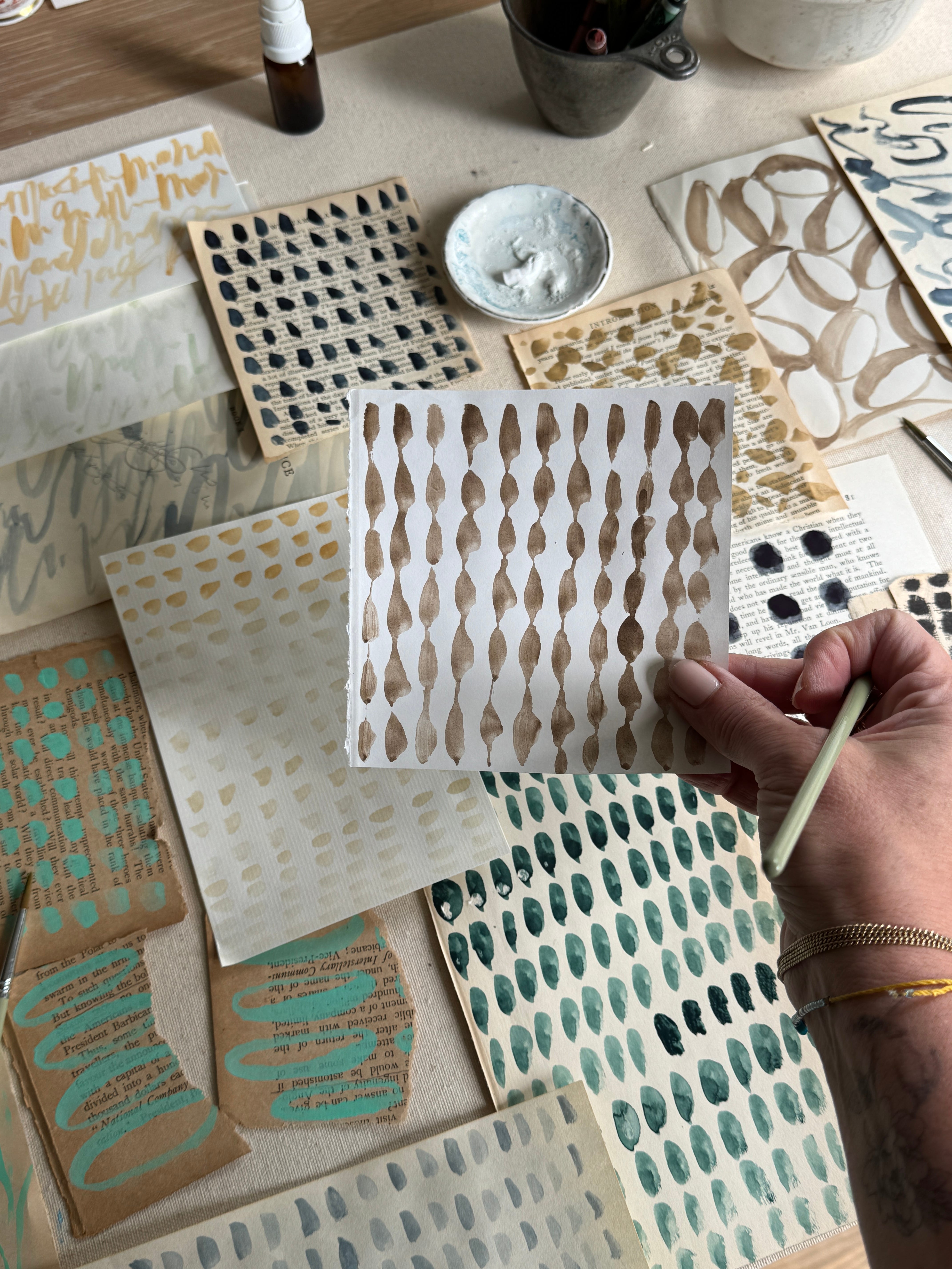 Pattern Making Collage October Collage: Pattern, Play, and Painted Papers