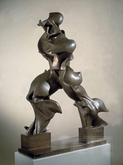 Unique Forms of Continuity in Space, Umberto Boccioni, 1913, cast 1972 |  Tate Images