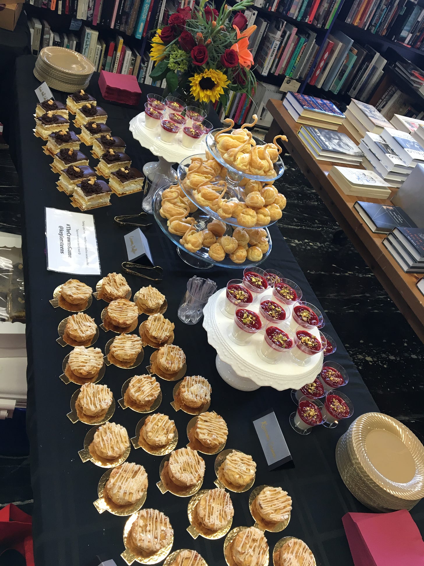 The Crown’s Game-themed pastries at Evelyn Skye’s launch party