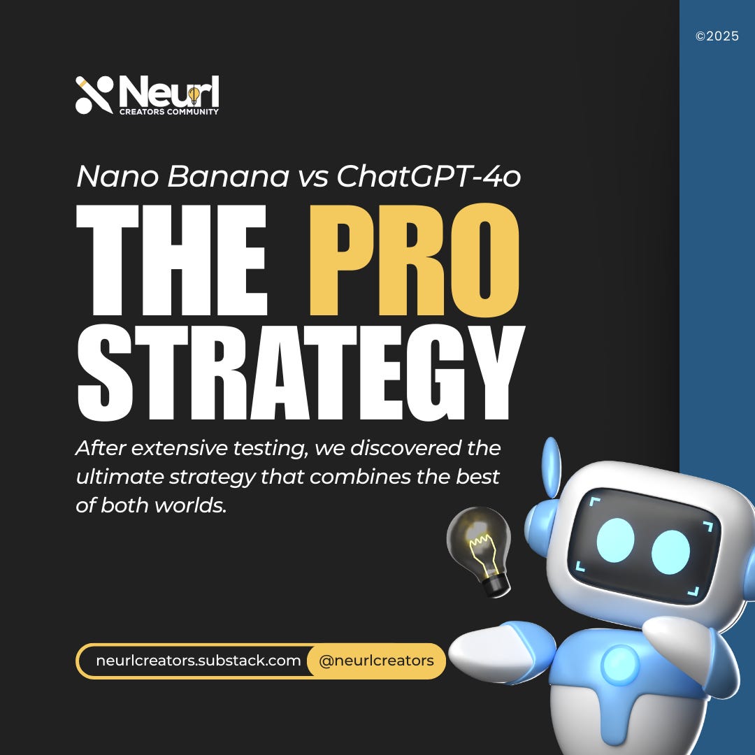 [Infographics] Nano Banana vs ChatGPT-4o: The Pro Strategy