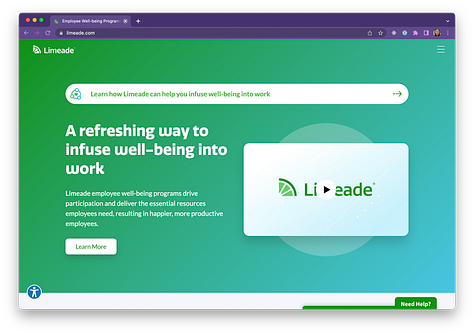 Screenshots of workplace wellness apps