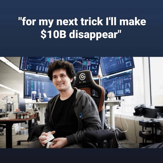 average sam bankman fried moment : r/memes