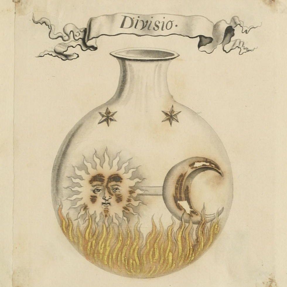 Diagrams of Alchemical Processes from Das Buch mit Sieben Siegeln ...