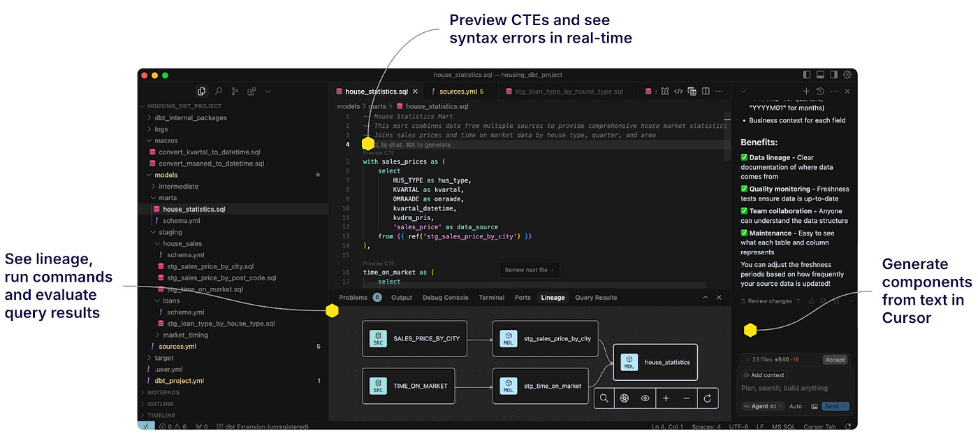 Using AI for Data Modeling in dbt