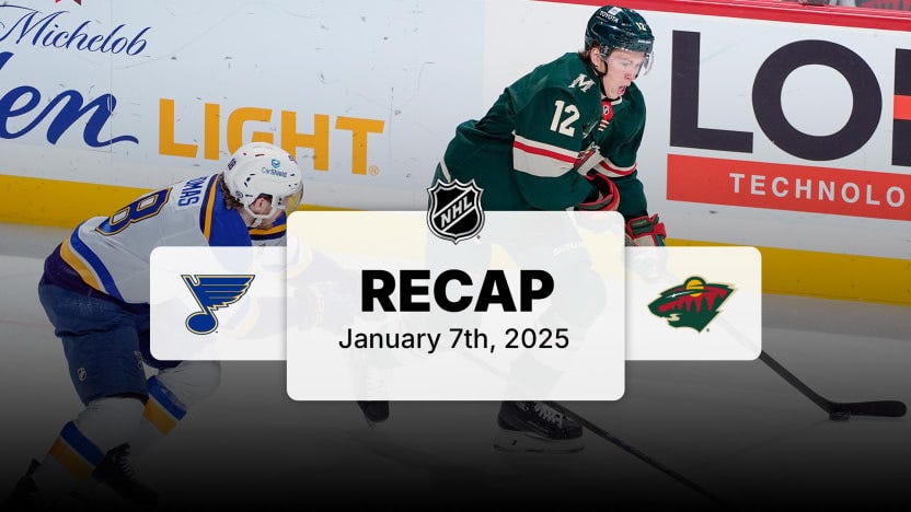 Minnesota Wild - St. Louis Blues - Jan 7, 2025 | NHL.com
