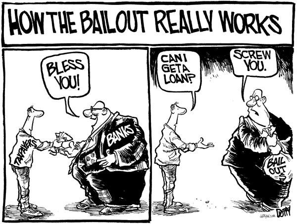 The English Spot: Cartoon: How the Bailout Really Works The English Spot: Cartoon: How the Bailout Really Works