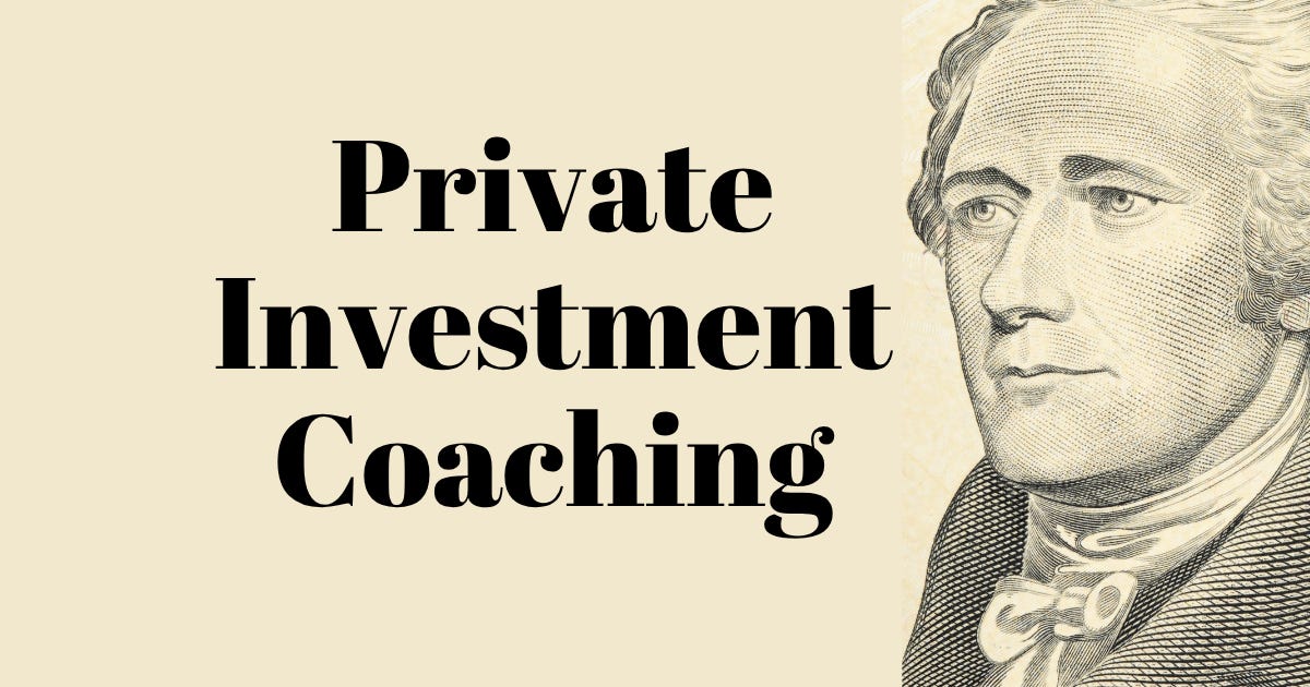 Private Investment Coaching - Summer Session