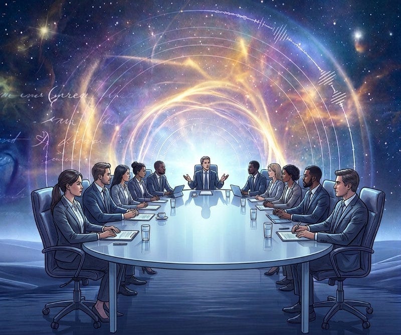 Gateway Experience Wave 2 Patterning, Boardroom meeting seen