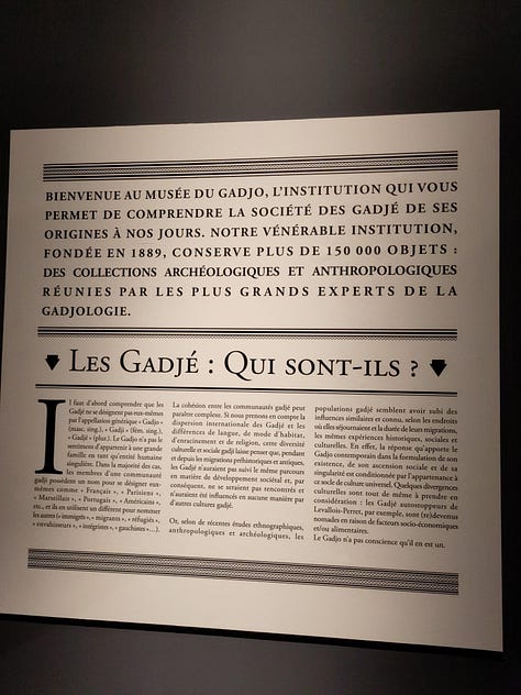 Vues de l'exposition "Barvalo" au Mucem, Marseille, 2023.
