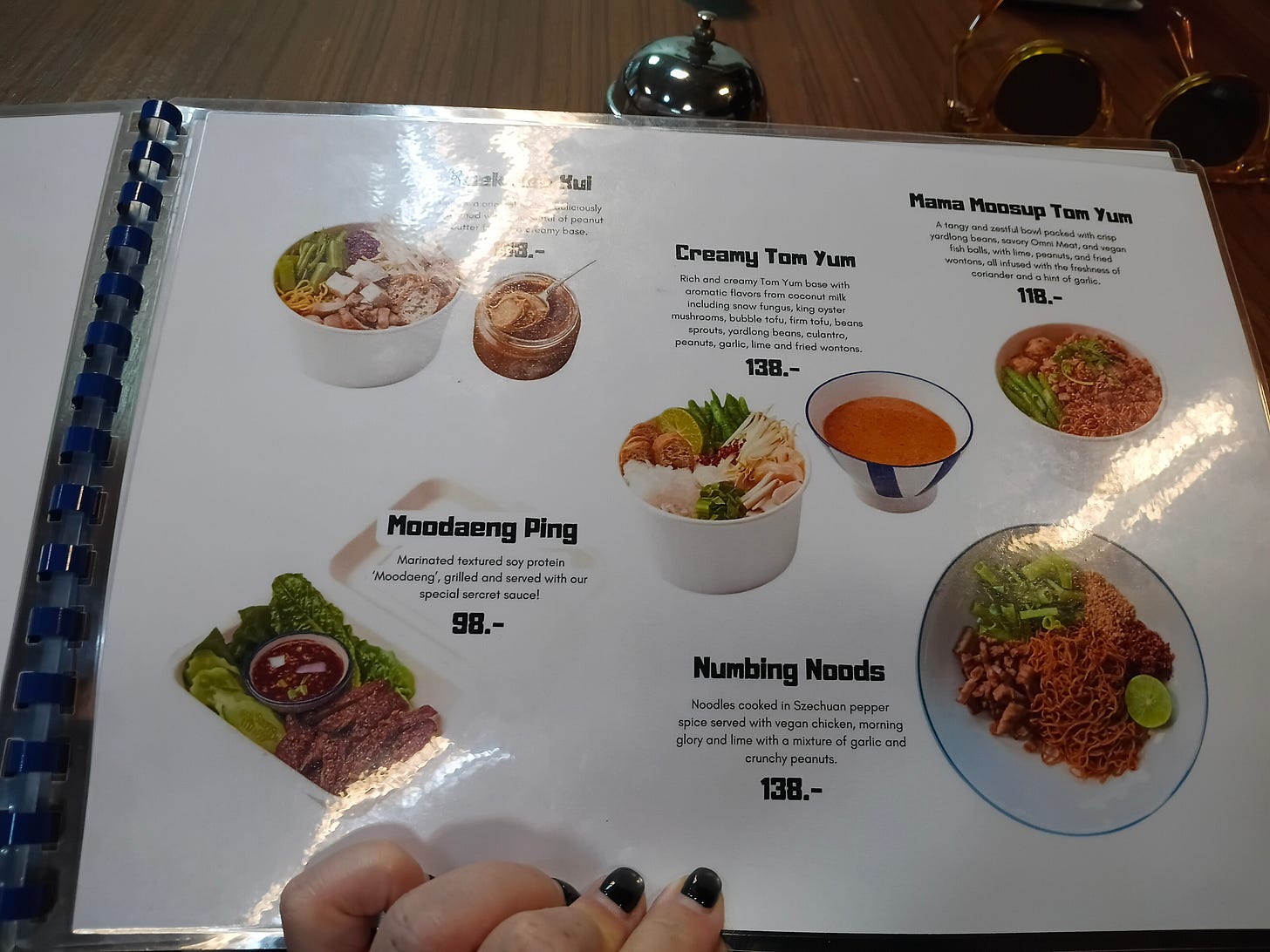 menu page of thai food menu page of thai food