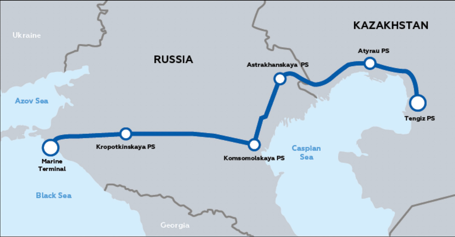 CPC map Transneft