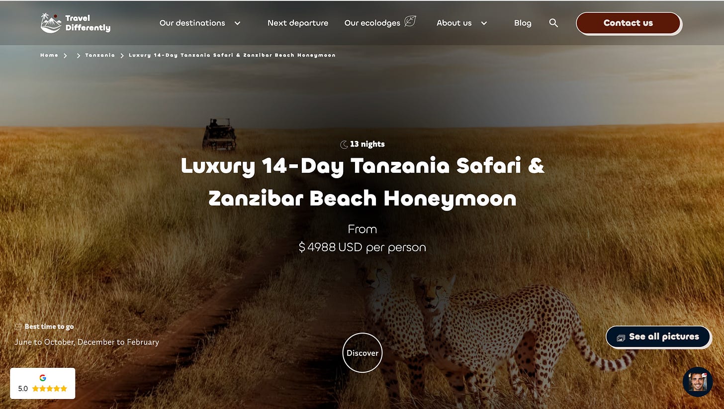 Tanzania & Zanzibar – 14 Days program