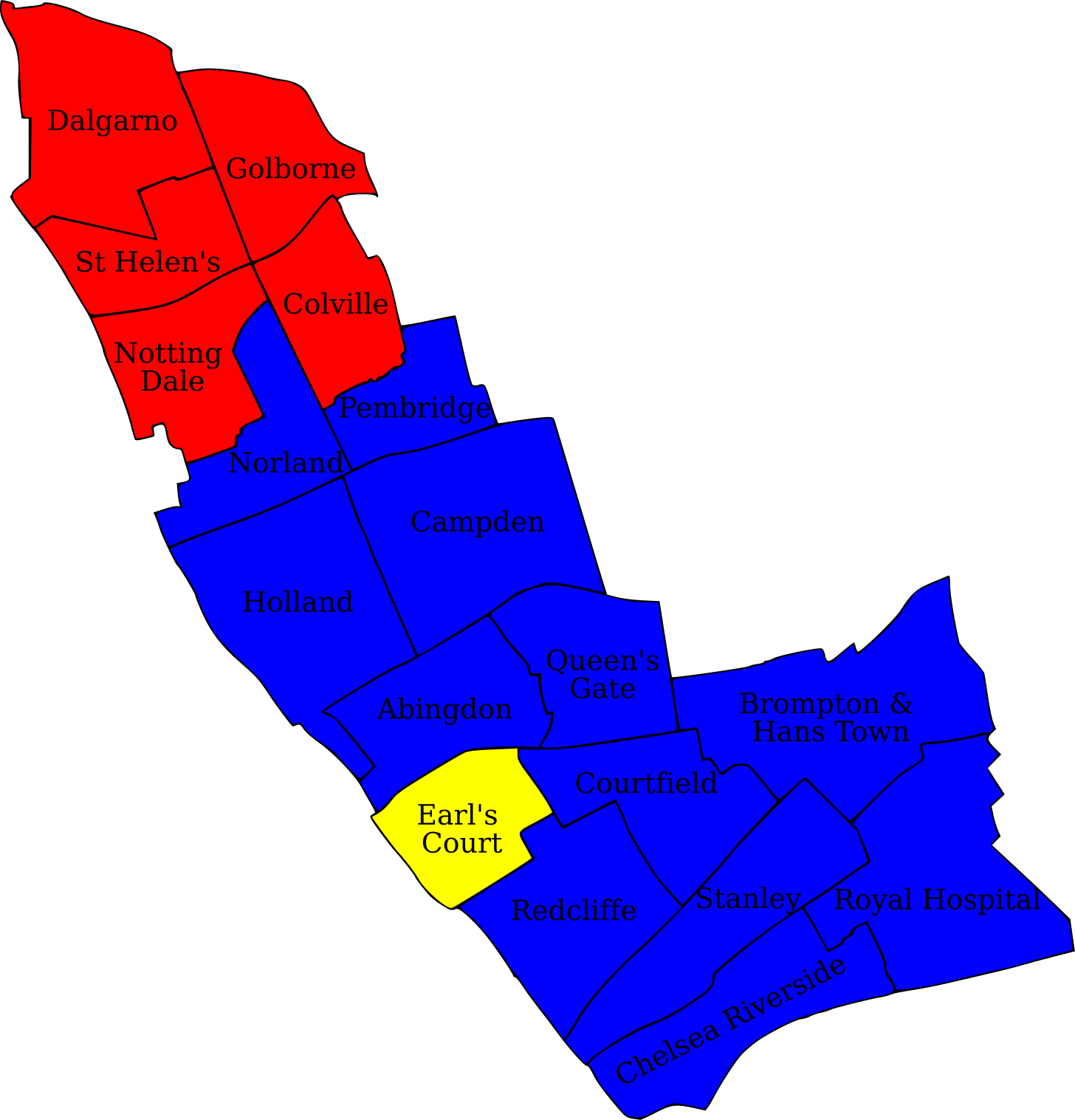 Kensington and Chelsea, 2022