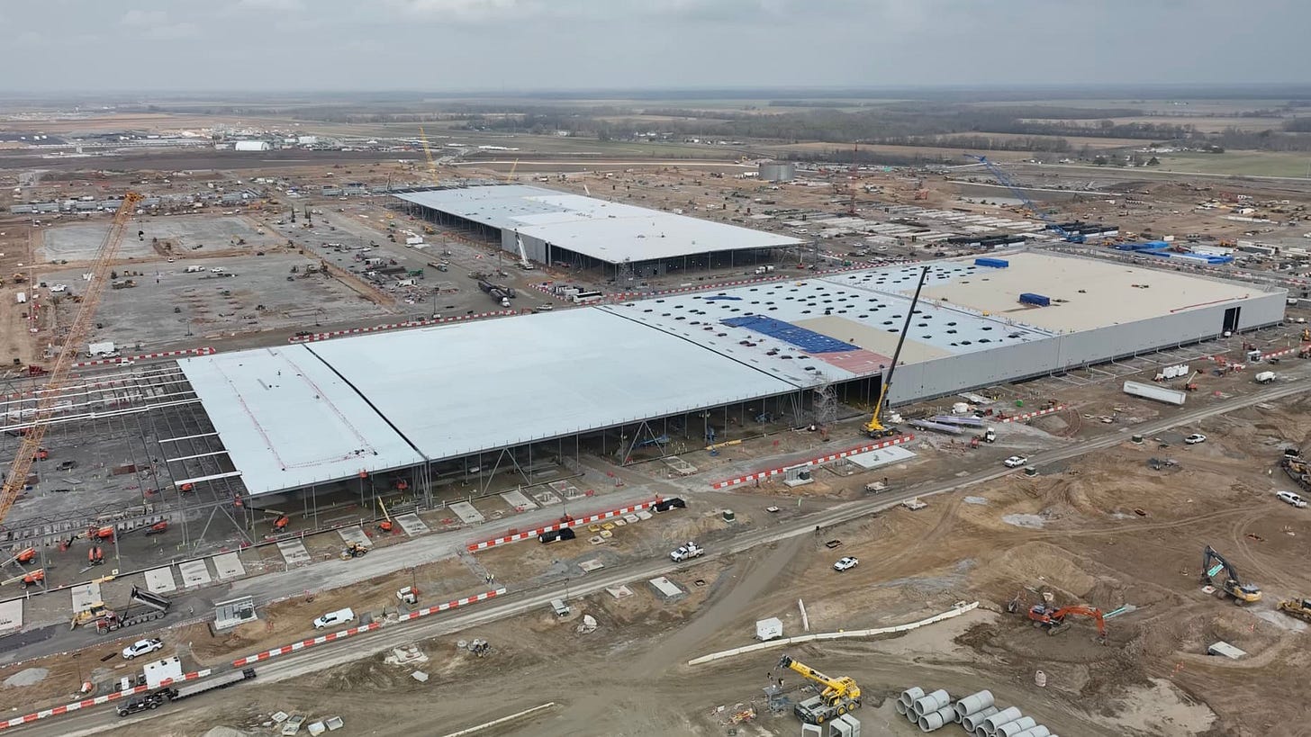 Meta's 5-gigawatt "Hyperion" data center under construction in Richland Parish, Louisiana, on January 9, 2026.