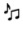 Music notes with solid fill