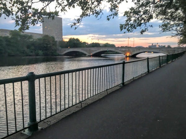 The Charles River, Cambridge. Photo by Extras subscriber Jacqueline. The Charles River, Cambridge. Photo by Extras subscriber Jacqueline.