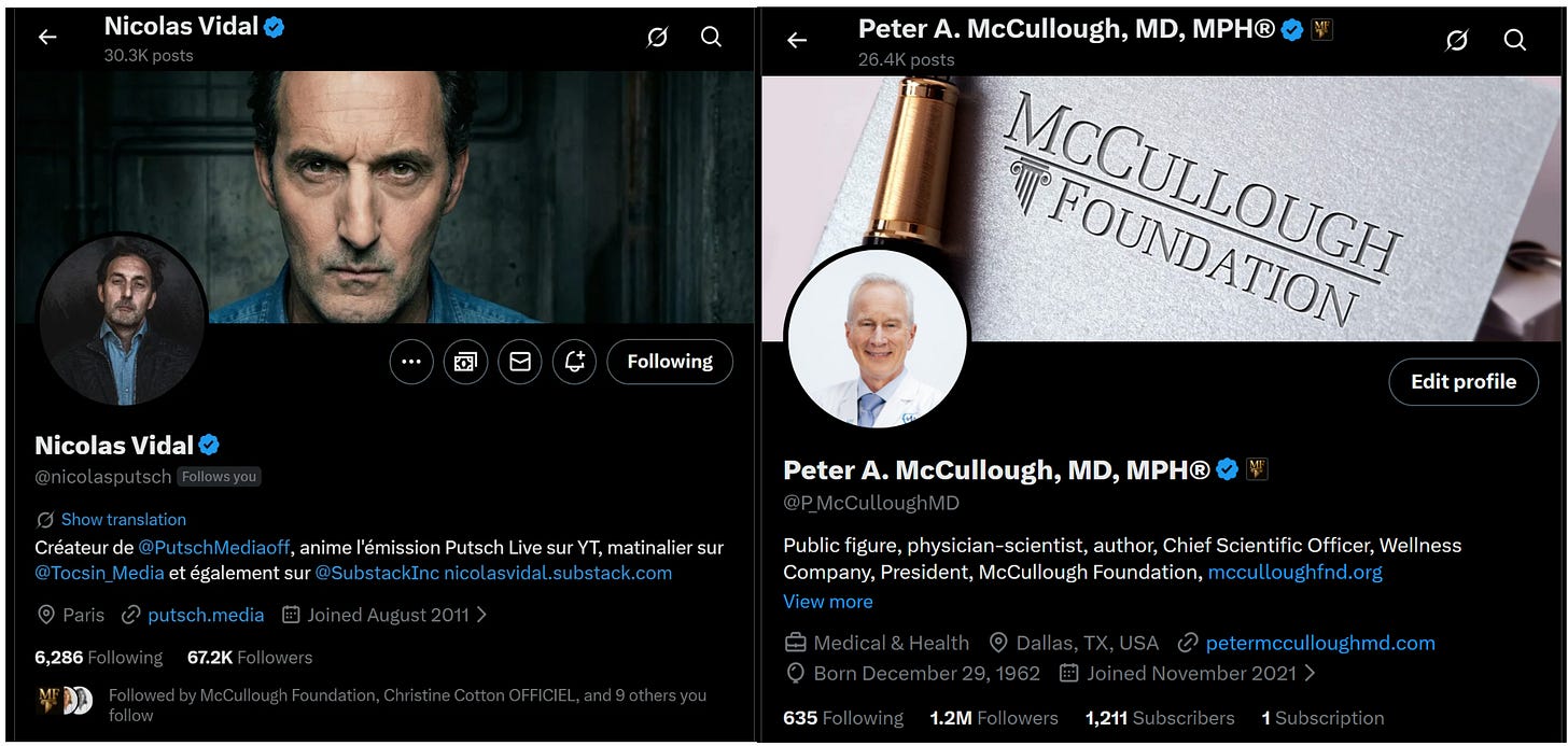 Nicolas Vidal of Putsch Media Calls on Dr. McCullough