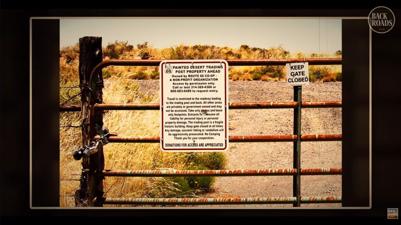 CRASH GATE 旧ライン アートボード ROUTE66 The Forbidden Stretches of Route 66