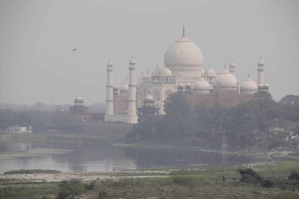 Taj Mahal, View, Blick, Agra Fort, River, Fluss, Yamuna