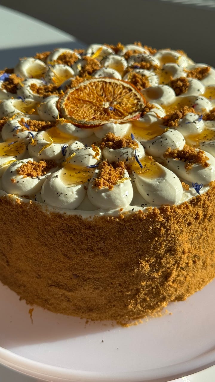 20 layer honey cake - by katie - the sunday stack